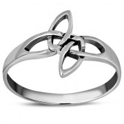 Celtic Knot Plain Solid Silver Ring, rp246